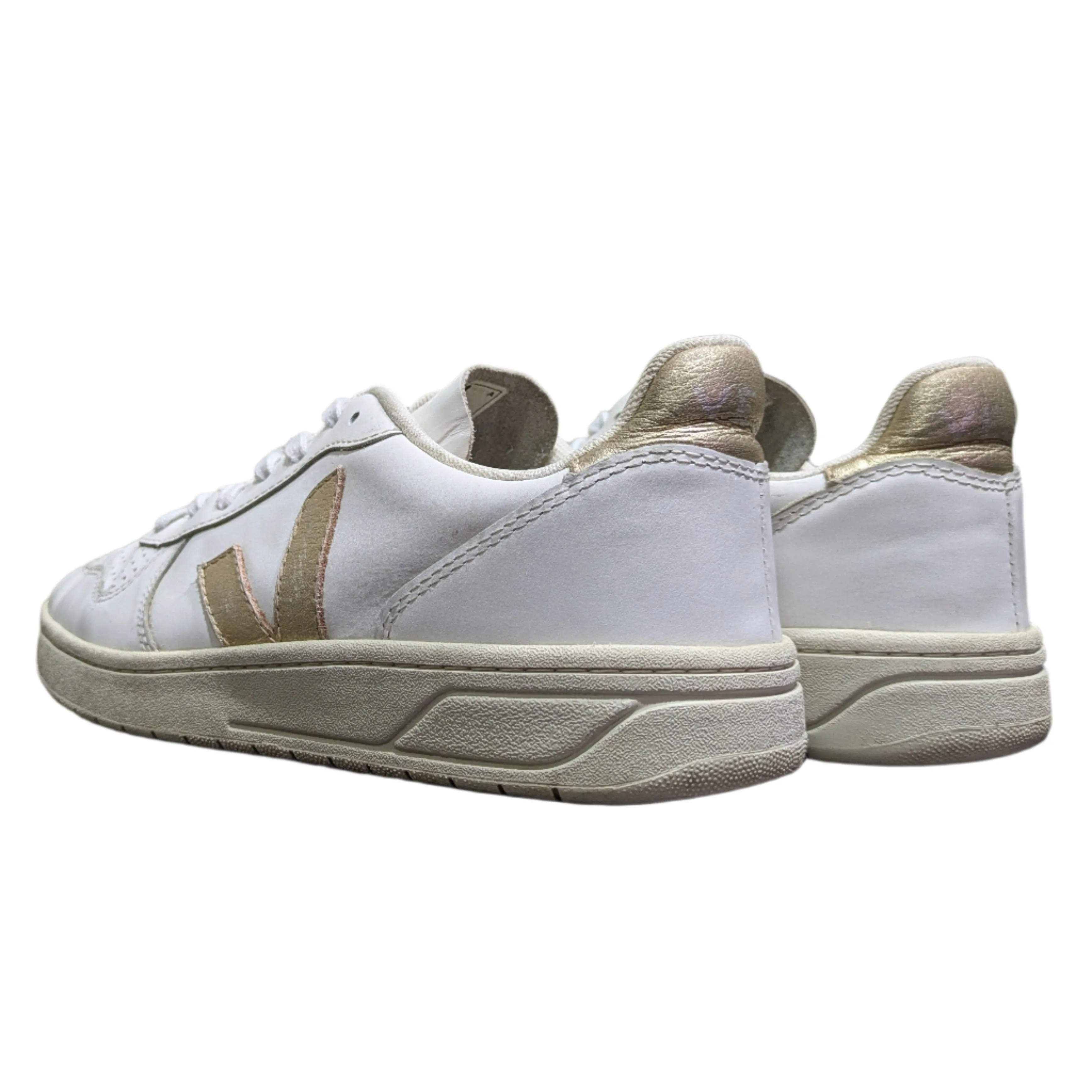 Veja V-10 ChromeFree Sneakers – White Platine Size UK 7 / EU 40 / US 9