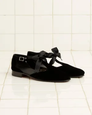 Velvet Theater Shoes - Black