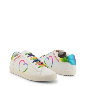 Vibrant Heartfelt Rainbow Sneakers