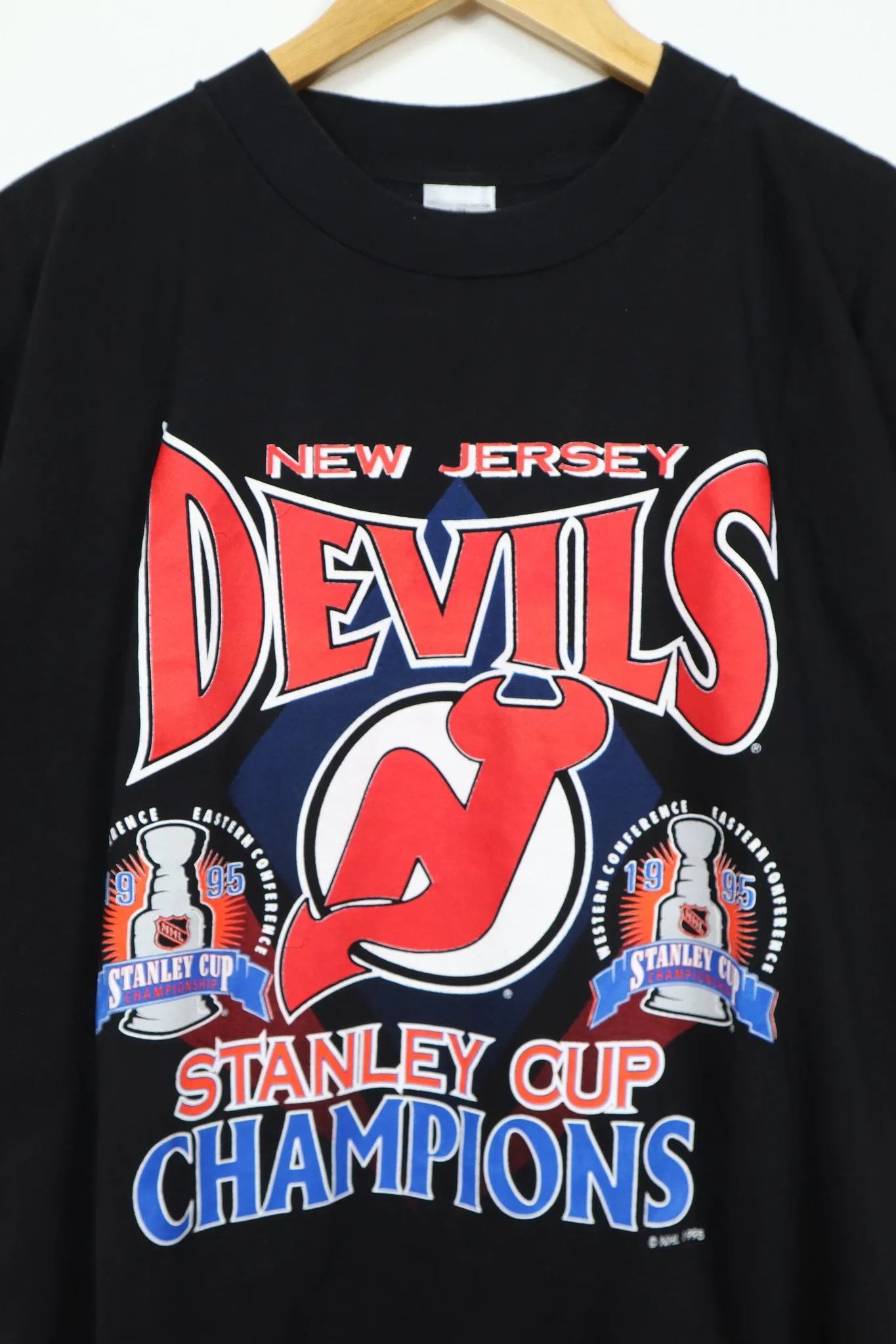 Vintage 1995 New Jersey Devils Stanley Cup Champions Tee