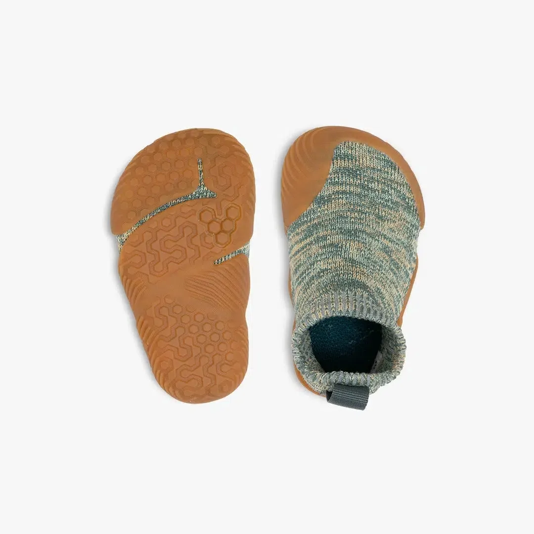 Vivobarefoot Pluma Knit Preschool in Silver Pine