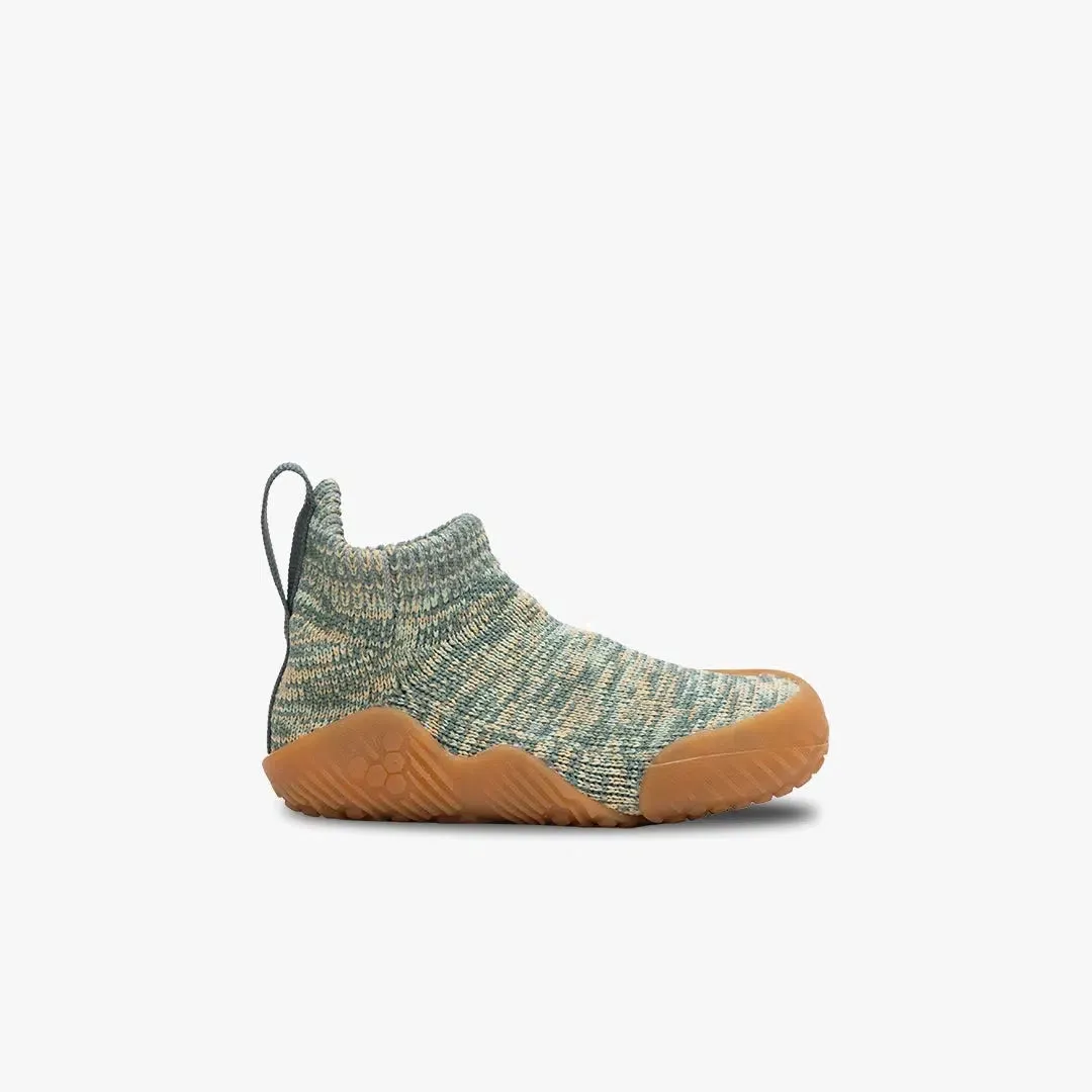 Vivobarefoot Pluma Knit Preschool in Silver Pine