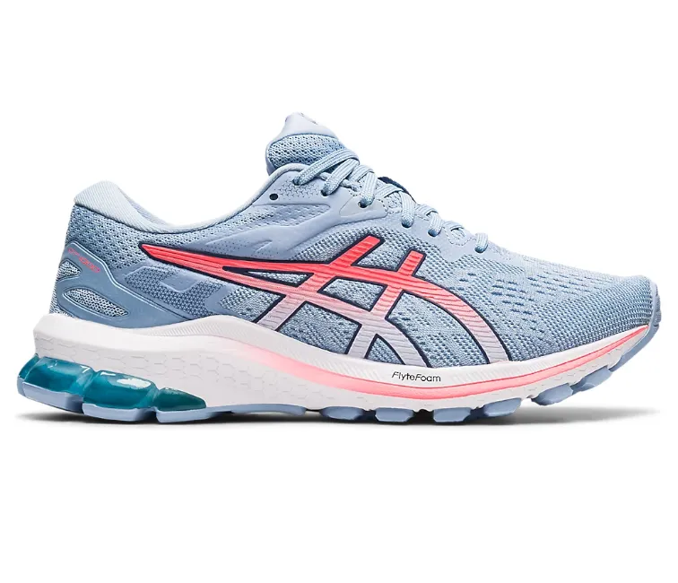 Women's Asics GT-1000 10 (Soft Sky/Blazing Coral)