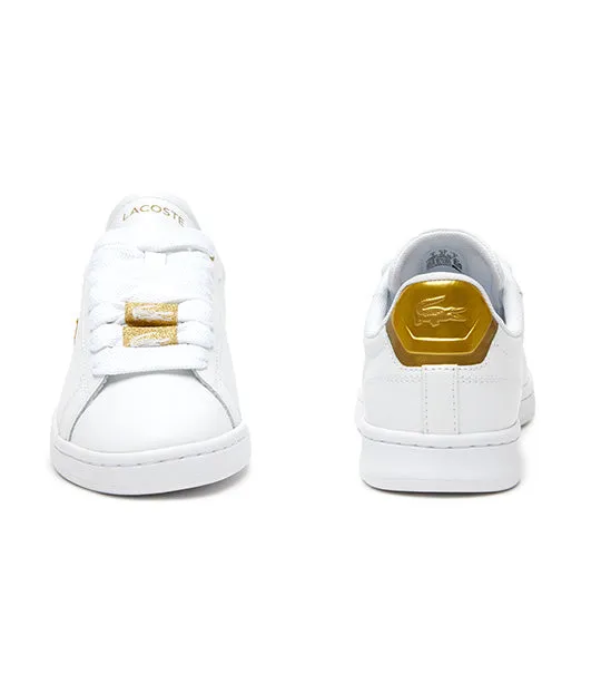 Women's Carnaby Pro Leather Metallic Detailing Sneakers White/Gold