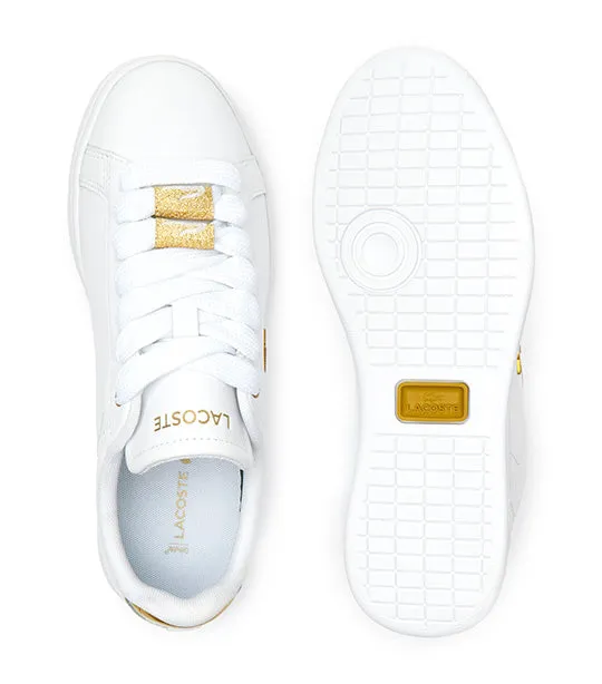 Women's Carnaby Pro Leather Metallic Detailing Sneakers White/Gold