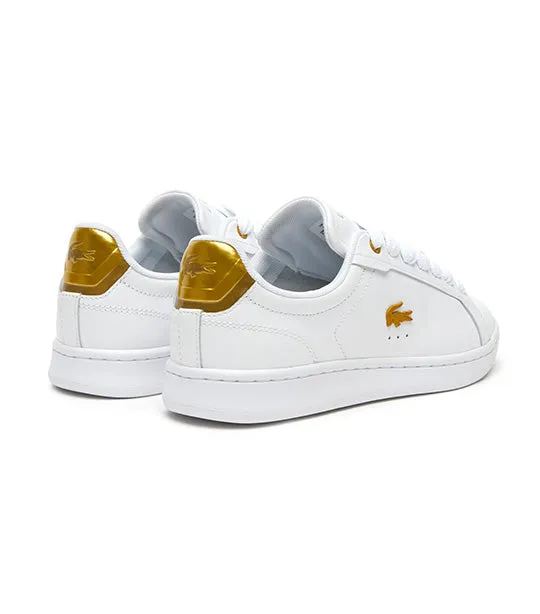 Women's Carnaby Pro Leather Metallic Detailing Sneakers White/Gold