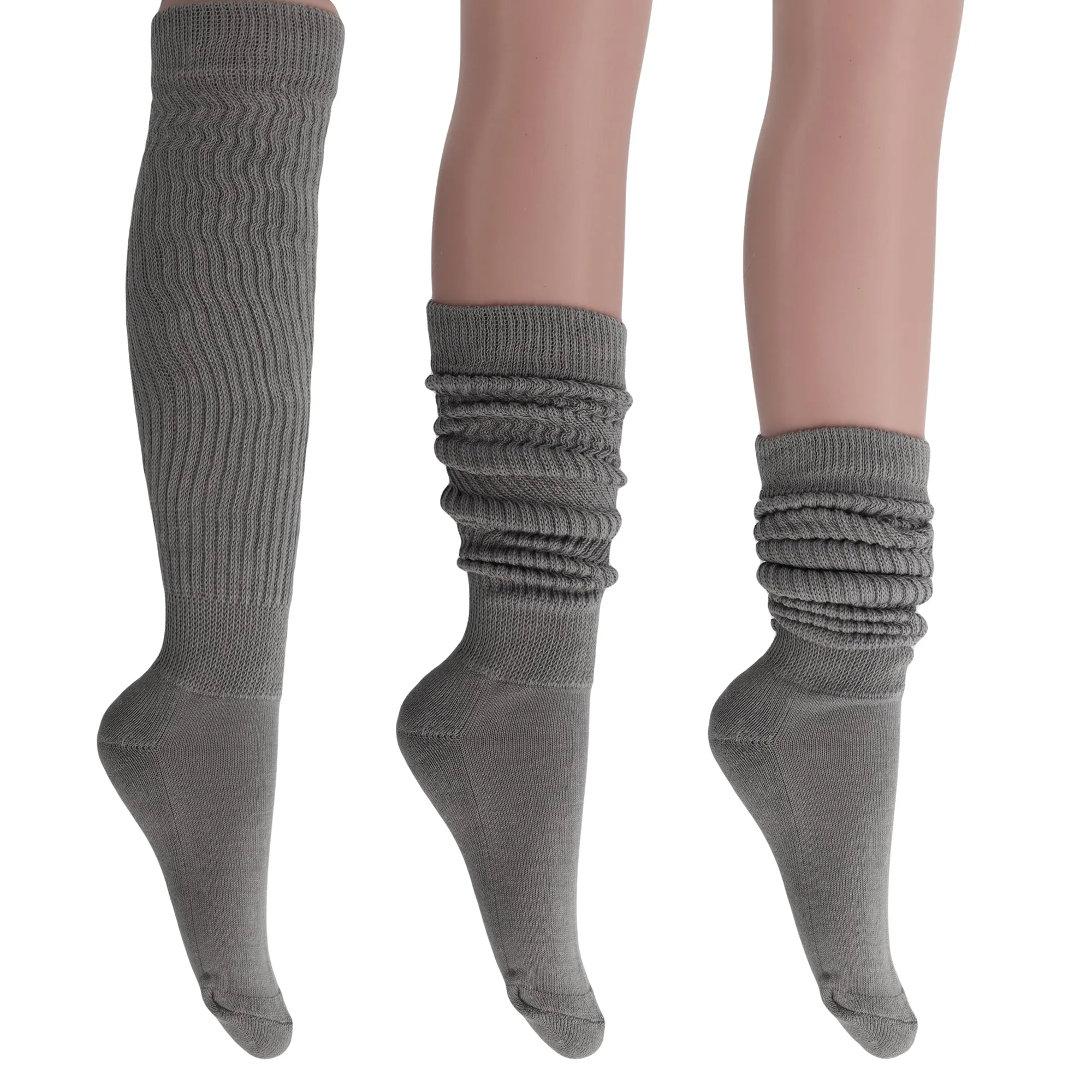 Women's Extra Long Heavy Slouch Cotton Socks 1 Pair