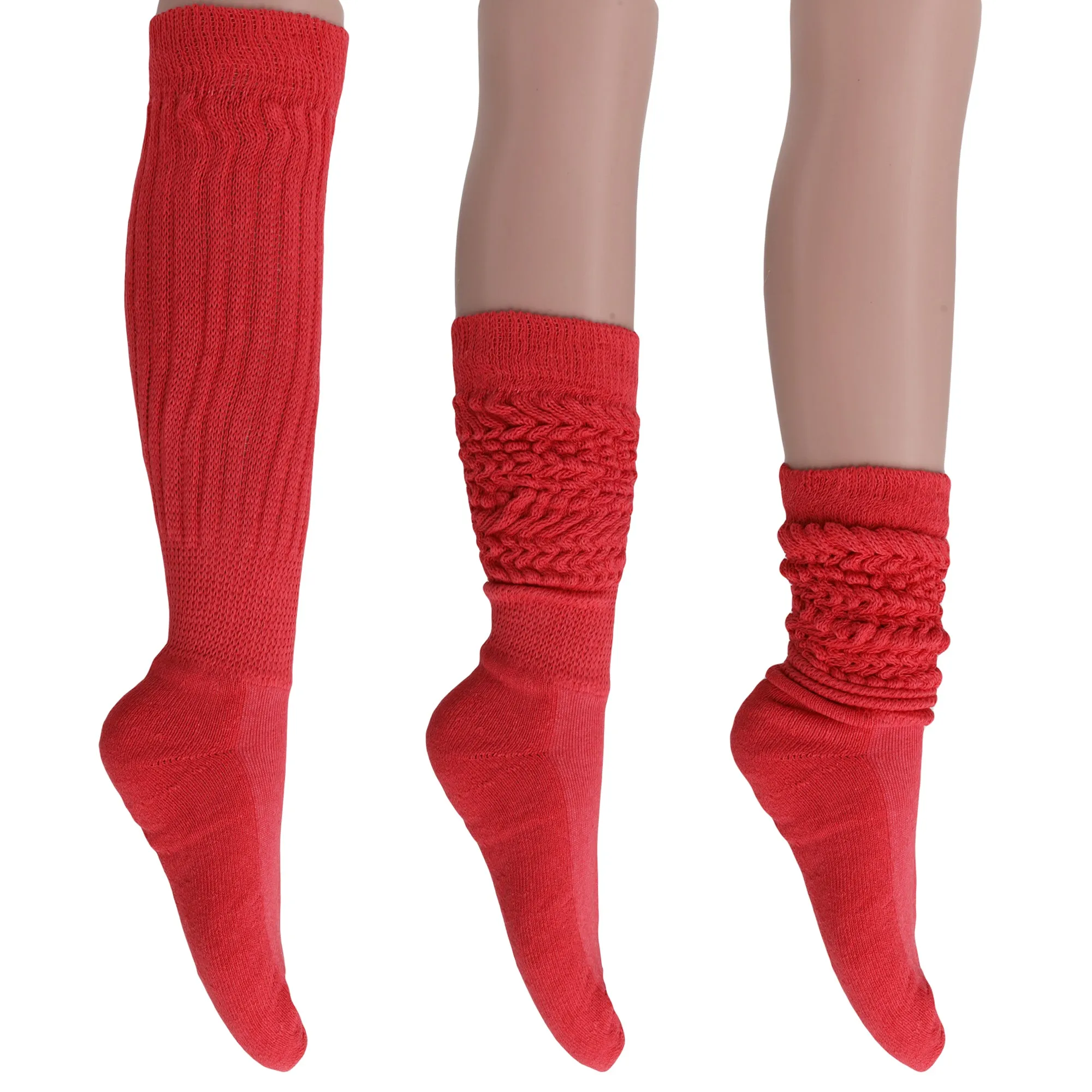 Women's Extra Long Heavy Slouch Cotton Socks 1 Pair