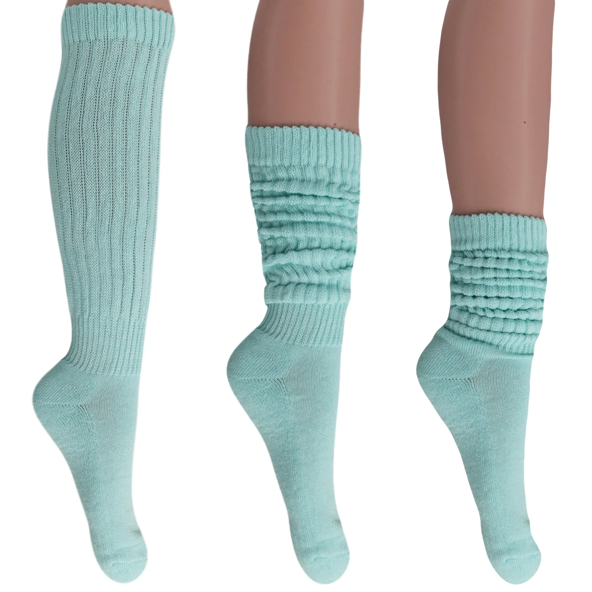 Women's Extra Long Heavy Slouch Cotton Socks 1 Pair