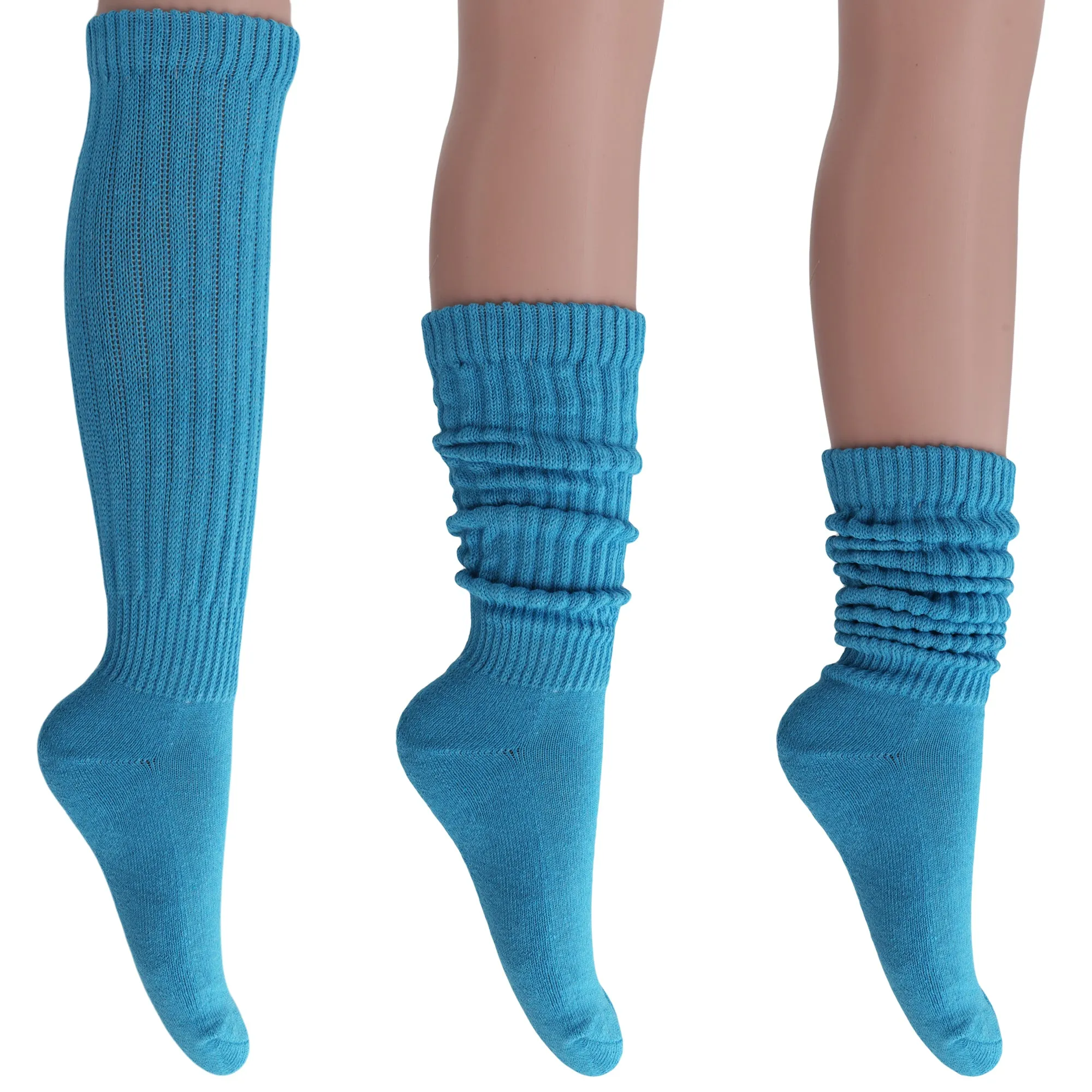 Women's Extra Long Heavy Slouch Cotton Socks 1 Pair