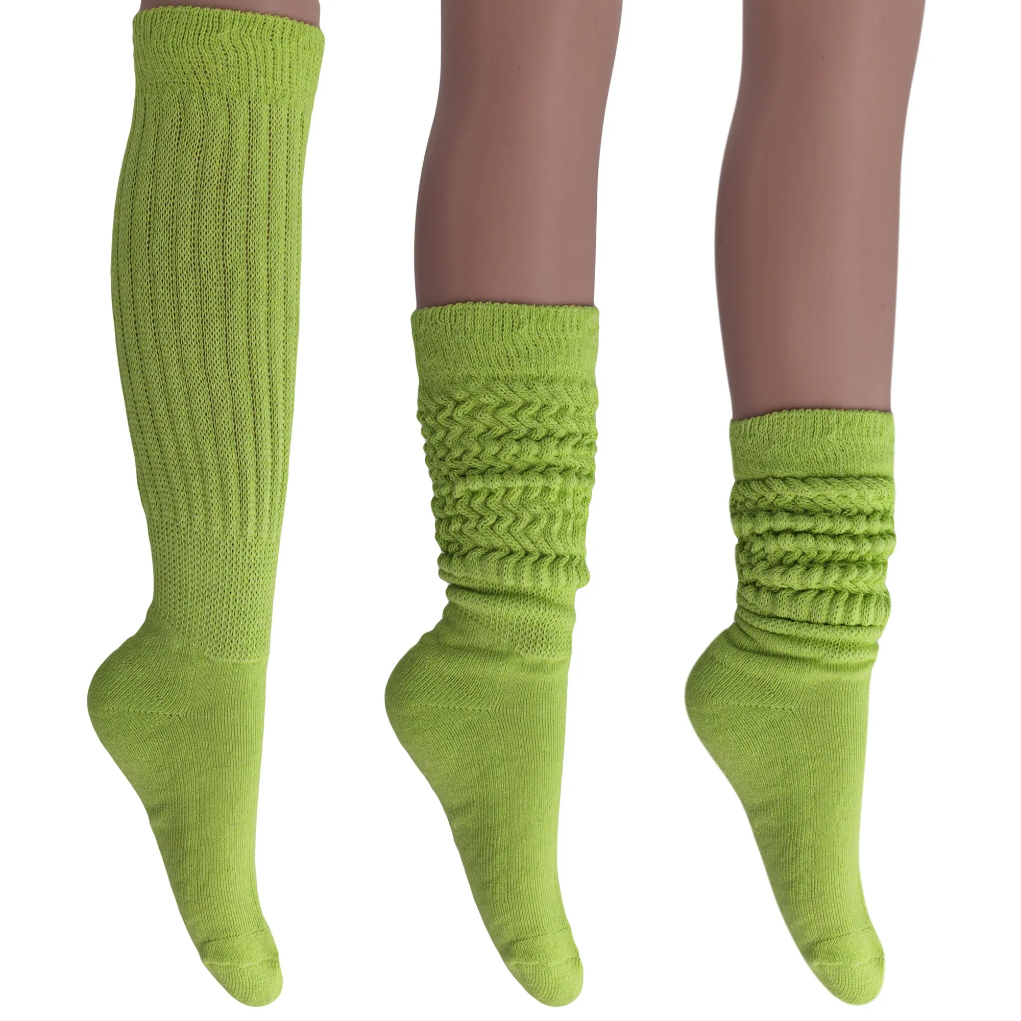 Women's Extra Long Heavy Slouch Cotton Socks 1 Pair