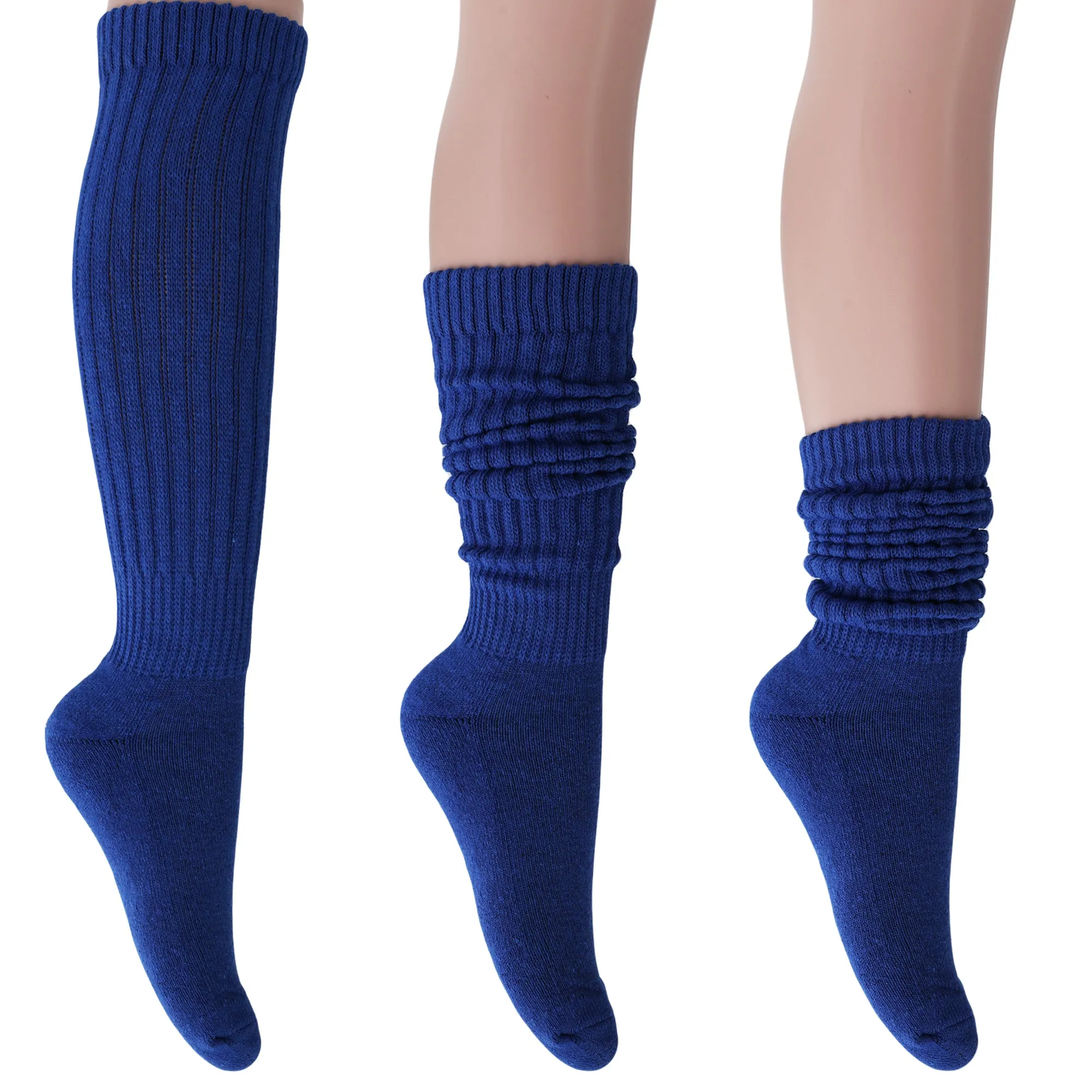 Women's Extra Long Heavy Slouch Cotton Socks 1 Pair