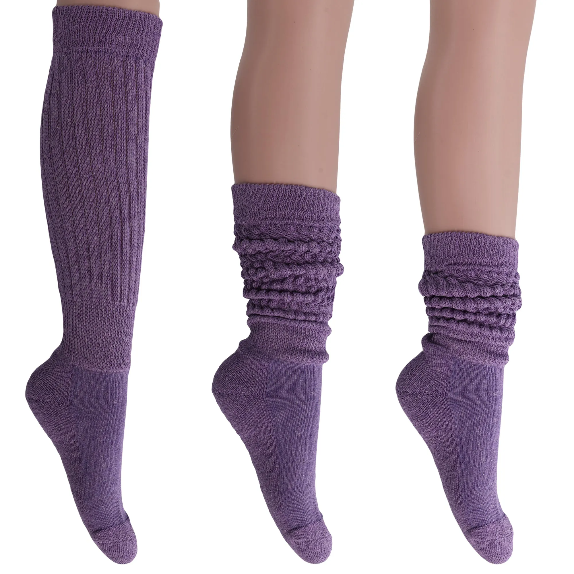 Women's Extra Long Heavy Slouch Cotton Socks 1 Pair