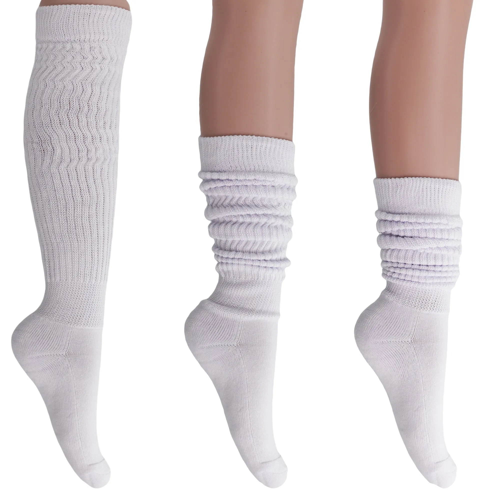 Women's Extra Long Heavy Slouch Cotton Socks 1 Pair