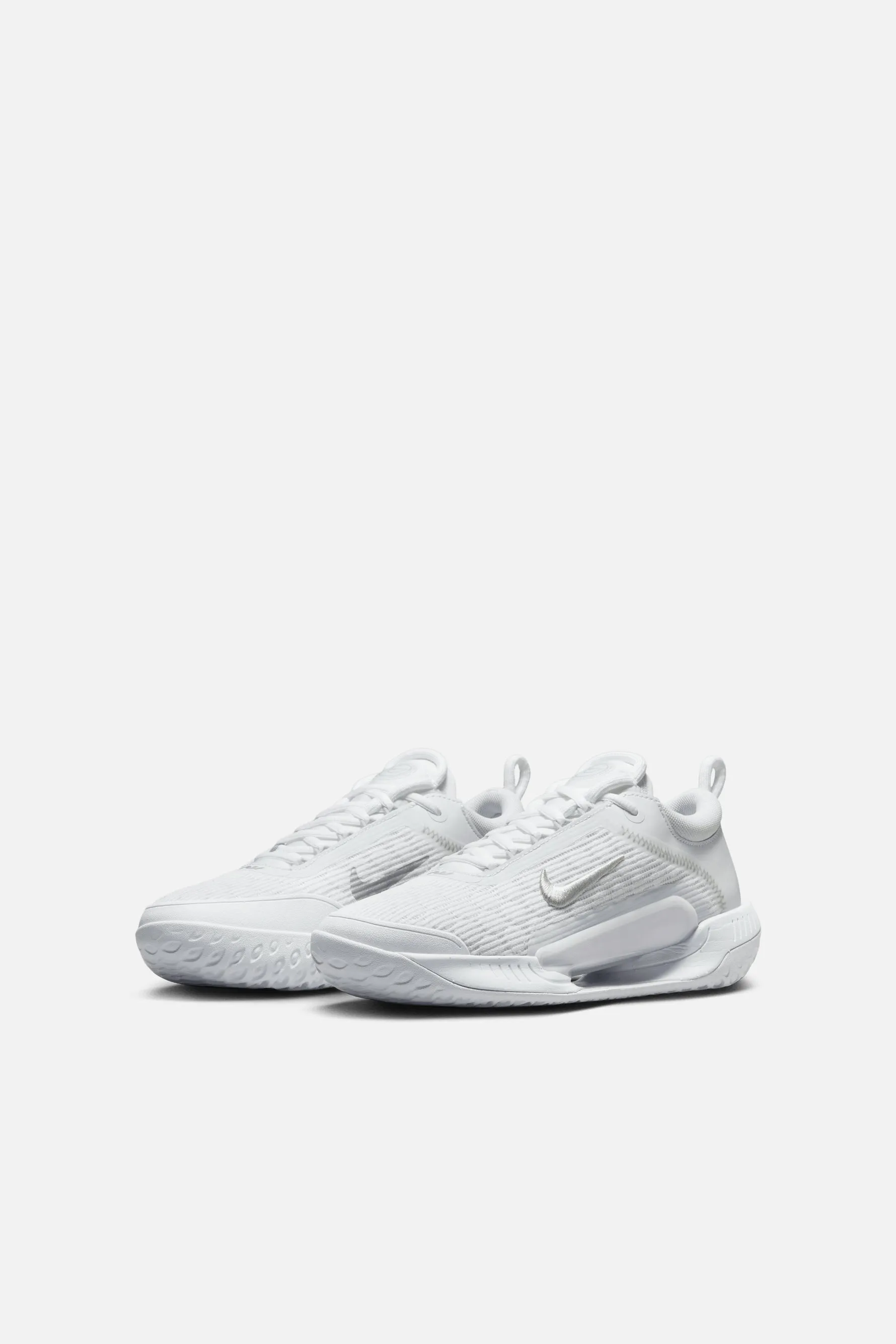 Women's Nike Zoom Court NXT Hard Court - White/metallic Silver- Grey